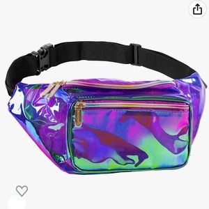 PURPLE TRANSPARENT FANNY PACK